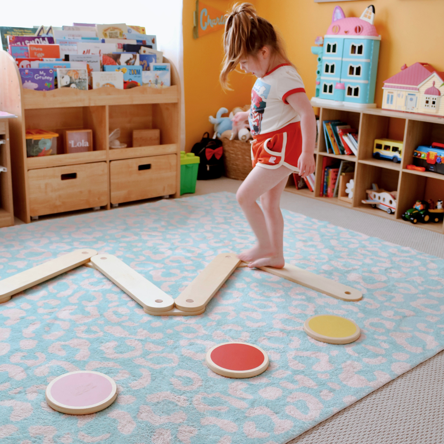 Stepping Stone and Balance Beams are great for building a versitile playroom