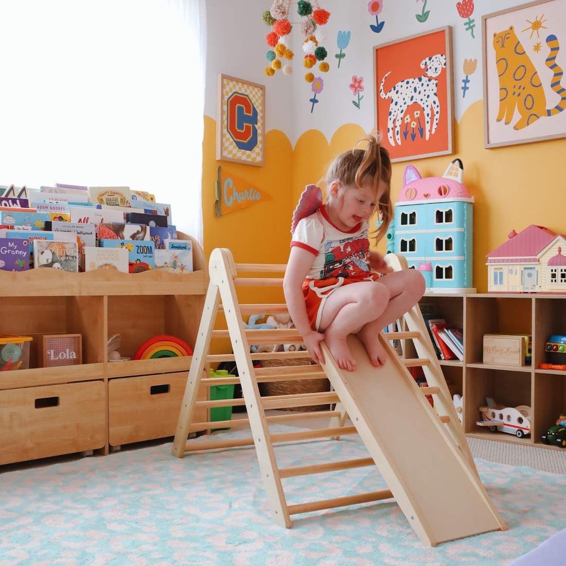 Our Folding Climbing Frame and Slide work well together to create a fun experience for your kids