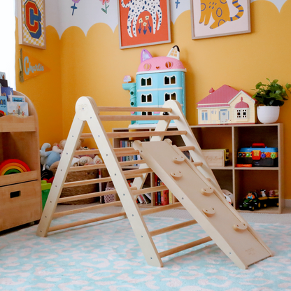 Get your toddler a folding pikler triangle for their first birthday