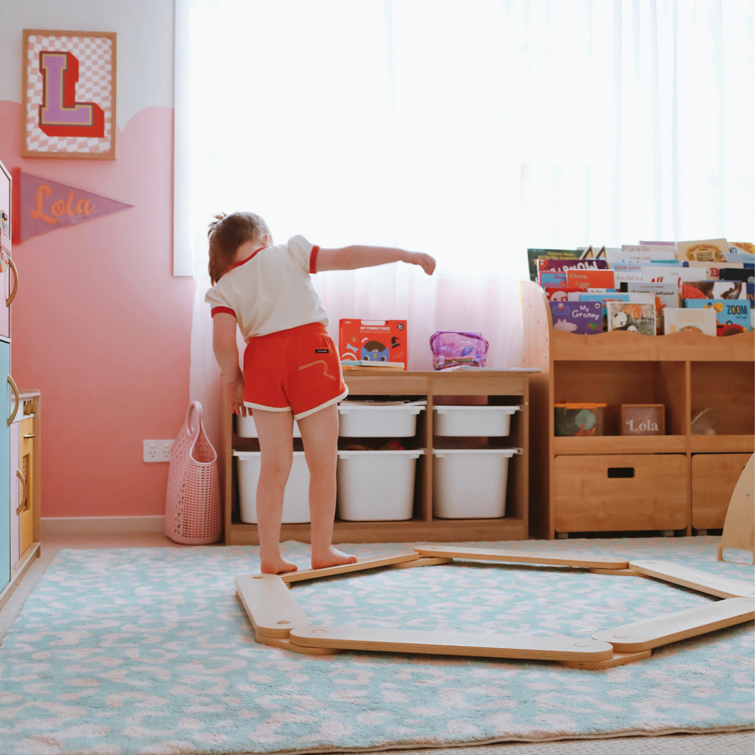 Celebrate your little ones birthday with these wooden balance beams